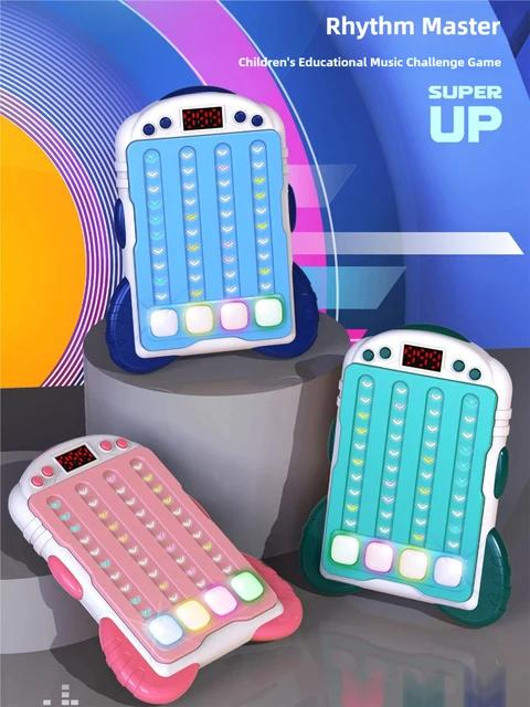 Joc Interactiv Rhythm Lumini Sunete Roz – Jucarie Educativa Copii 3+ Reflexe Memorie [2]