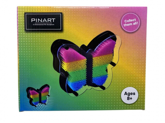 Joc pinart forma de fluturas, multicolor, 19.5×16.5×6cm, +3ani,   [3]
