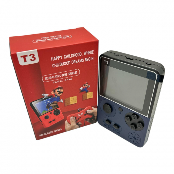 Joc Tetris Consolă, 500 de Jocuri, Patru Culori (Roșu, Verde, Albastru, Alb) – Distracție nelimitată într-un singur dispozitiv,  [2]