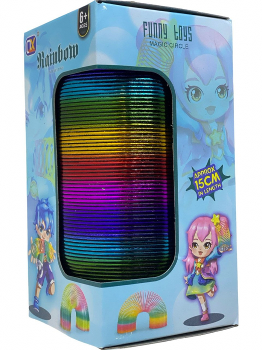 Jucarie antistres arc multicolor, 15×7cm,  [2]