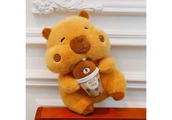 Jucărie din pluș Capybara Adorabilă, 30 cm – Cu Fălcuțe Pufoase și Frappe, Moale și Drăgălașă  [1]