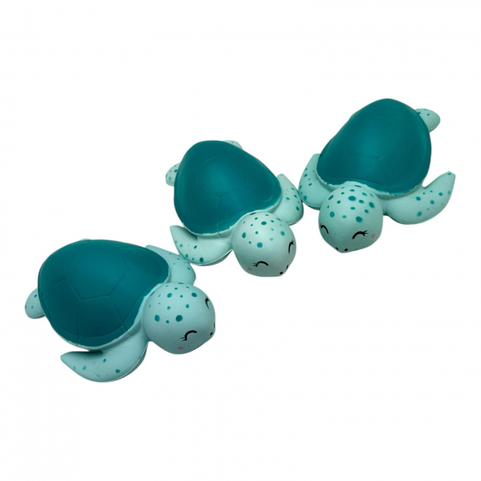 Jucarie Squishy Antistres – Broscuta Testoasa Vesela, Moale si Colorata, pentru Relaxare si Joaca Creativa,  [4]