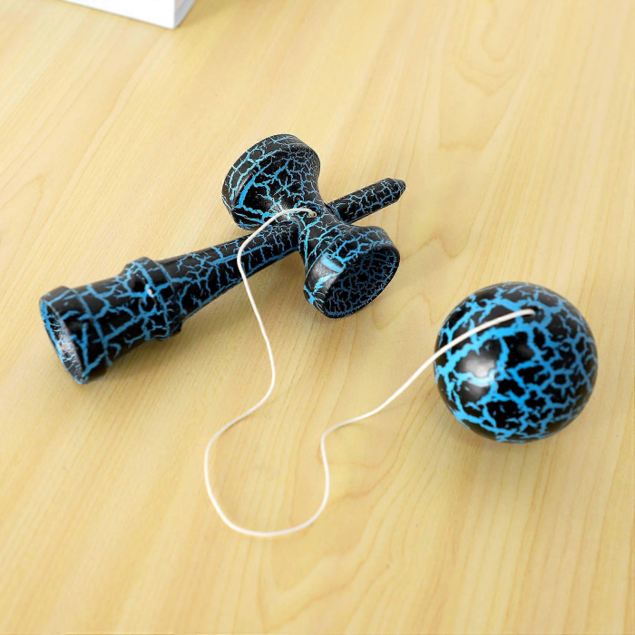 Kendama din lemn 18 cm, cracked– model clasic cu design crapat, suprafata antialunecare [3]