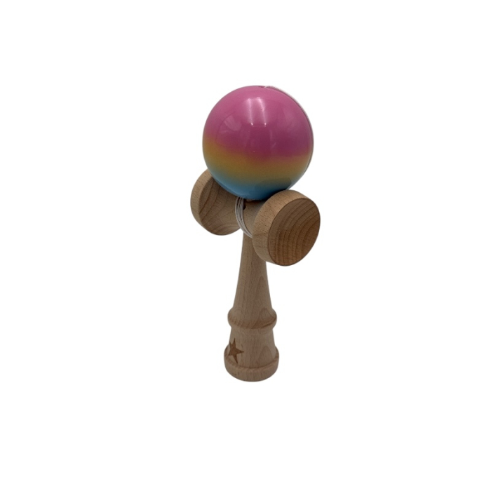 Kendama Original Super Sticky din lemn, ambalaj transparent, 18 cm [2]