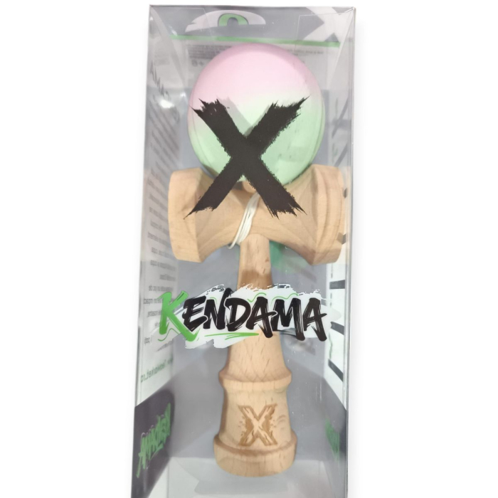 Kendama X din lemn natural, bila soft touch, ambalaj individual [1]