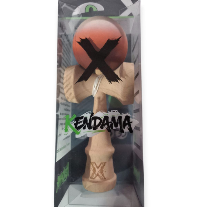 Kendama X din lemn natural, bila soft touch, ambalaj individual [1]