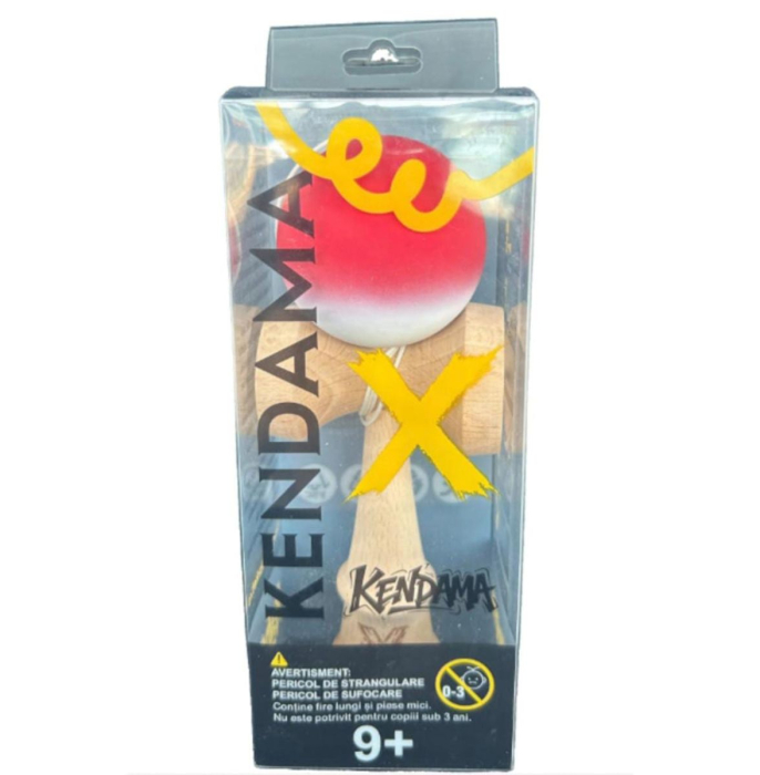 Kendama X din lemn natural, bila soft touch, ambalaj individual [1]