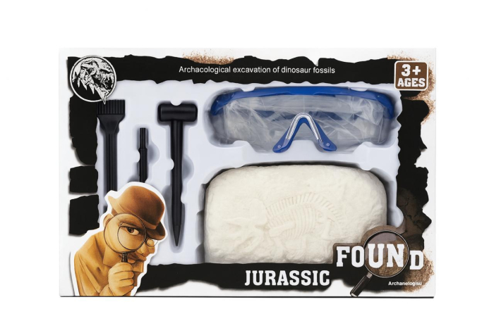 Kit Arheologic Jurassic pentru Excavare Fosile Dinozaur cu Unelte si Ochelari [2]