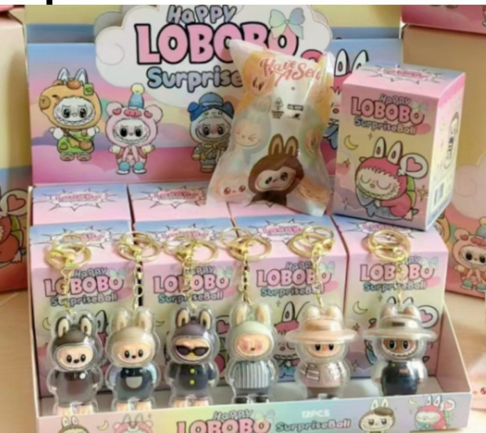 Labubu breloc Blind Box Toys 7cm – surpriza adorabila care iti personalizeaza cheile si ghiozdanul,  [3]