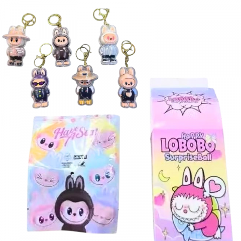 Labubu breloc Blind Box Toys 7cm – surpriza adorabila care iti personalizeaza cheile si ghiozdanul,  [4]
