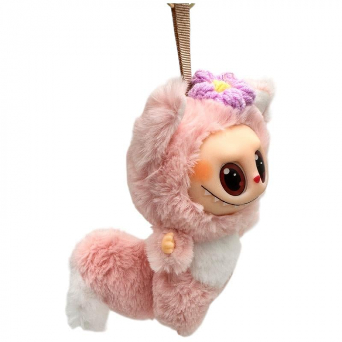 Labubu portabil roz, aproximativ 15cm – accesoriu colorat si versatil,  [3]