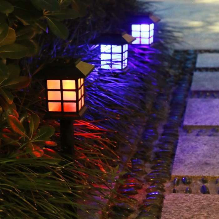 Lampa solara Led pentru gradina, Tip felinar, , Multicolor [5]