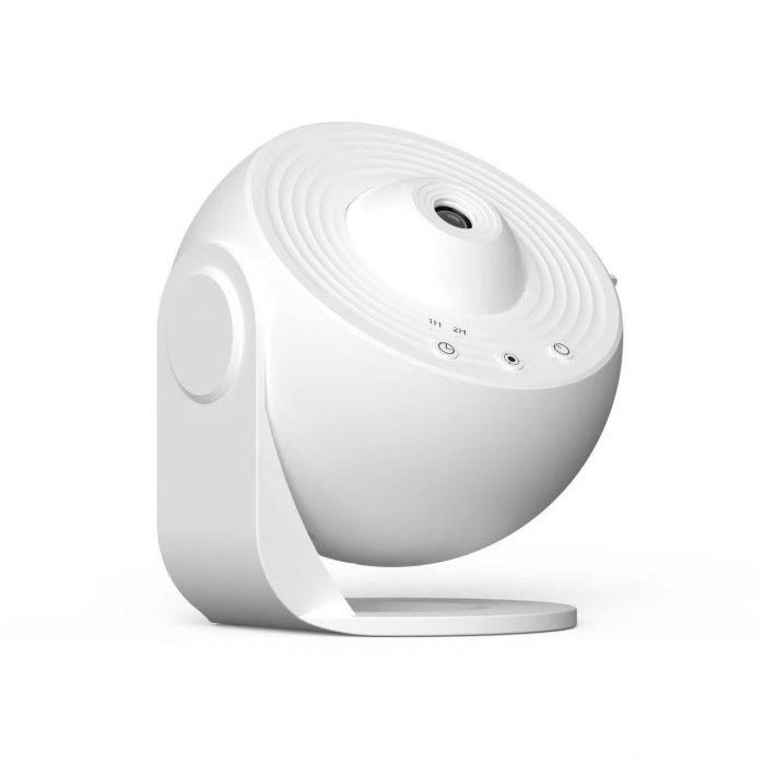 Lampa Tip Proiector Galaxie, , pentru Dormitor, Tematica Cer Instelat, Model Glob, HD, Rotire 360 de Grade, 20 de Imagini, Incarcare USB, 10 W, 15x15 cm, Alb [1]