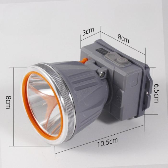 Lanterna LED de Montat pe Cap, , cu Raza Lunga de Zoom, Reincarcabila USB, Far Telescopic, Rezistent la Apa, Reglabil, pentru Pescuit in Aer Liber, Camping, Lumina Puternica, Lanterna, 10.5x8x6.5 cm,  [3]
