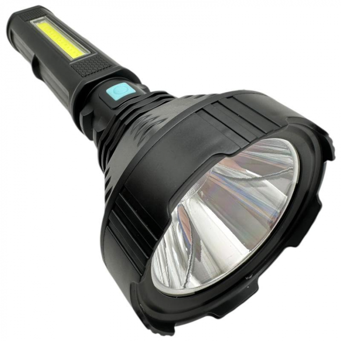 Lanterna multifunctionala cu 4 moduri de iluminare, incarcare solara, 24x8.5 cm, din plastic ABS rezistent, USB 5V,  [2]