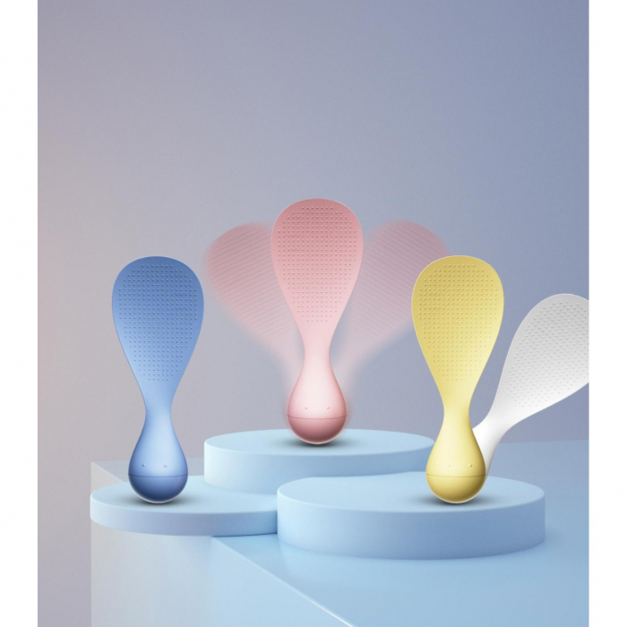 Lingura de Orez Termorezistenta cu Baza Antialunecare, , Albastra, Ideala pentru Preparare si Servire [2]