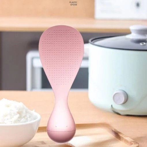 Lingura de Orez Termorezistenta, , Roz, cu Baza Antialunecare, Perfecta pentru Preparare si Servire [3]