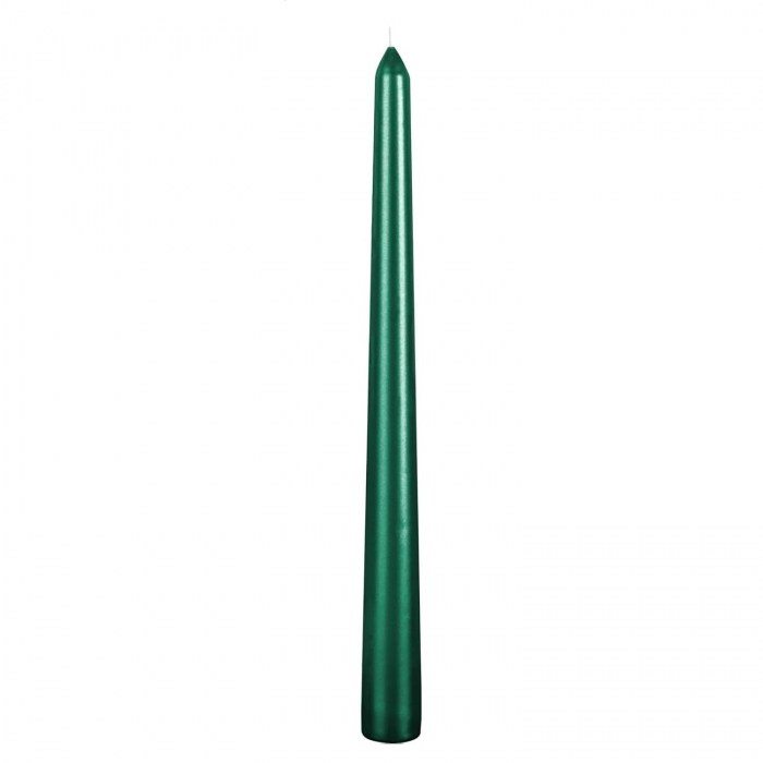 Lumanare Decorativa, , pentru Masa, 25 cm, din Parafina, fara Fum, Ardere 7.5h, Verde [1]