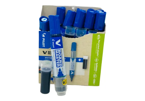 Marker pentru tabla Pilot + rezerva Promo – marker usor de sters, cu cerneala de lunga durata Diverse Culori,  [1]