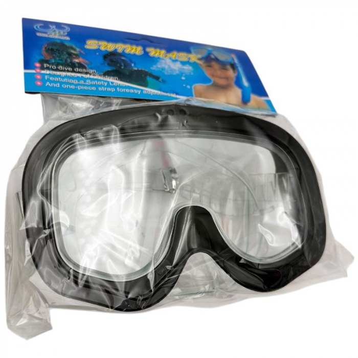 Masca inot copii 15.5x9.5 cm cu lentila clara – Design confortabil si ajustabil – Culori variate – Pentru piscina si mare –  [3]