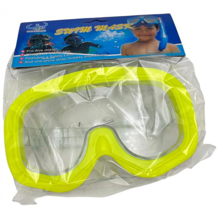 Masca inot copii 15.5x9.5 cm cu lentila clara – Design confortabil si ajustabil – Culori variate – Pentru piscina si mare –  [7]