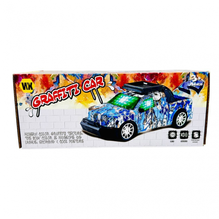 Mașina cu sunete si lumini Graffiti Car, 23×12×9cm, +3ani,   [4]