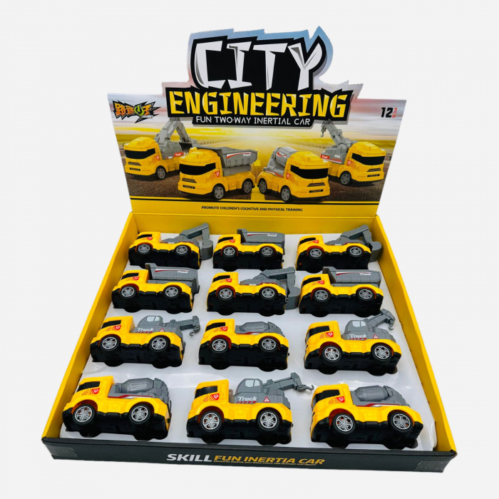 Masina de constructii, pull-back action, 10.5×5cm, +3ani,   [4]