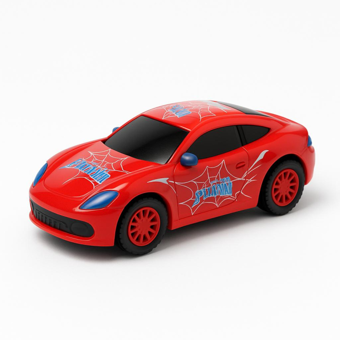Masinuta Cartoon Car Metal Spiderman – Design Sportiv Rosu Pull Back Copii 3+ [1]