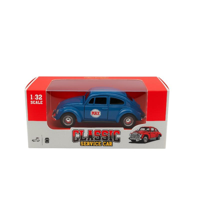 Masinuta Clasica Volkswagen Beetle Metalica Die-Cast – Scara 1:32 Pull Back Copii 3+ [2]