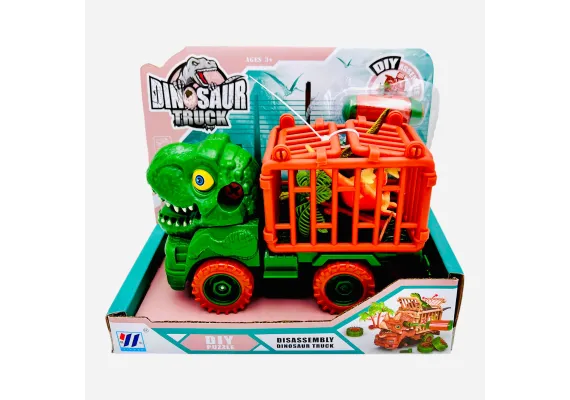 Masinuta Dinosaur Truck, DIY, multicolor, diverse modele, +3ani, 20×16×10cm,   [1]