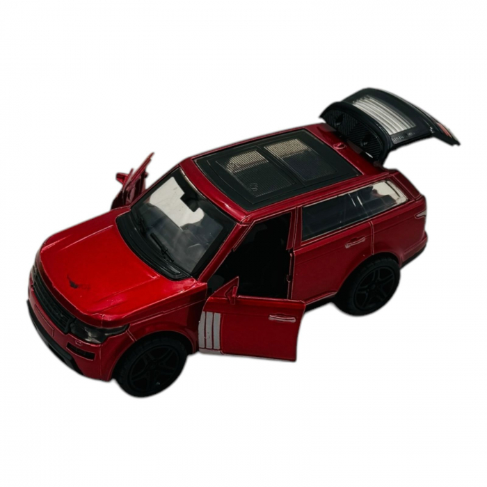 Mașinuță Metalică de Poliție SUV, 15×7×6.5 cm – Culori Combinate, Design Realist  [4]