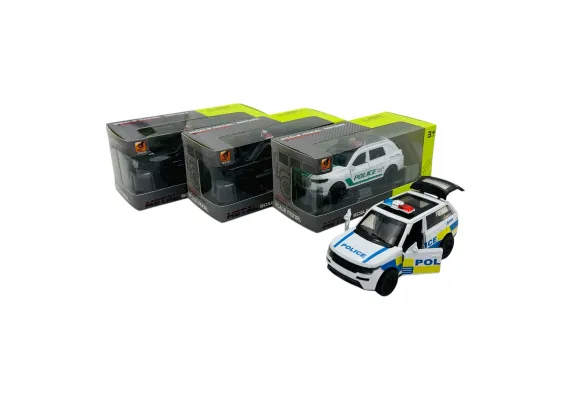 Mașinuță Metalică de Poliție SUV cu Uși Deschise, 15×7×6.5 cm – Modele și Culori Variate  [1]