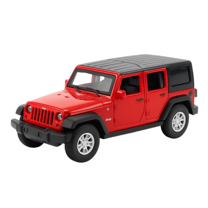 Masinuta Metalica Jeep Wrangler Die-Cast IIIS MCFIVE Rosie – Scara 1:32 Pull Back Lumini Sunete Copii 3+ [1]