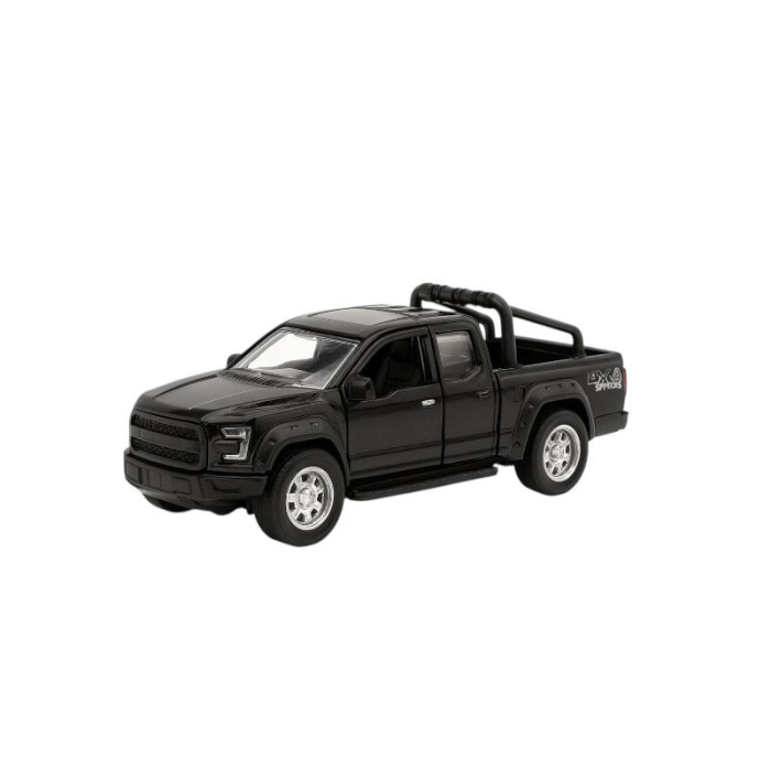 Masinuta Off Road Metalica Die-Cast 4x4 Neagra – Scara 1:32 Pull Back Lumini Sunete Copii 3+ [2]