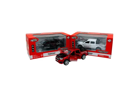 Masinuta Pick-Up Off-Road 1:32 Die-Cast – Usile Se Deschid, Sunet si Lumini, 22×11×11cm  [1]
