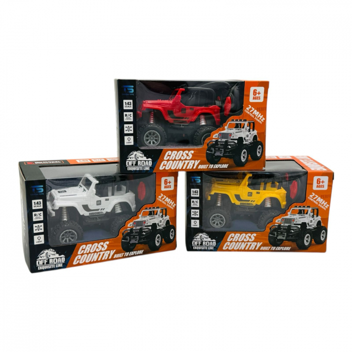 Masinuta RC Off-Road Cross Country cu Telecomanda, Scara 1:43, Lumini LED, 3 Culori Disponibile, 17×10.5×9.5cm  [3]