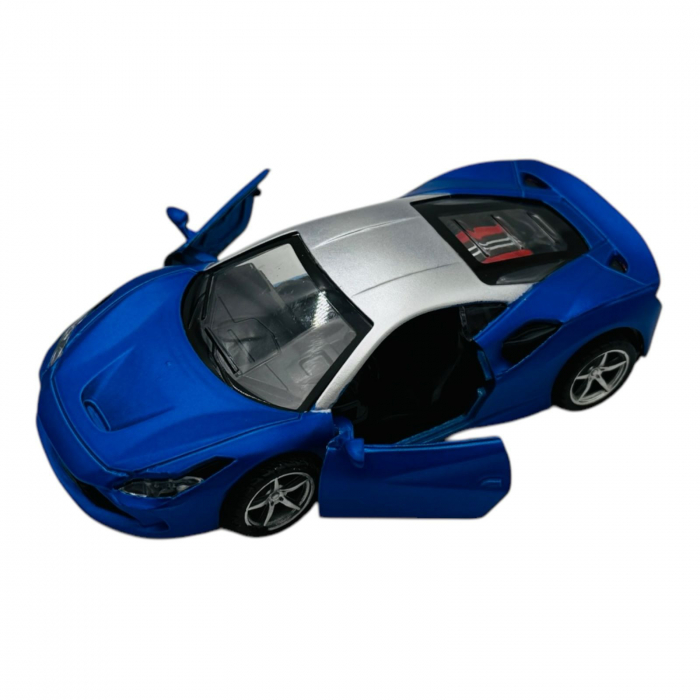 Mașinuță Sport Metalică cu Uși Deschise, 15×7.5×6.5 cm – Modele și Culori Variate  [2]