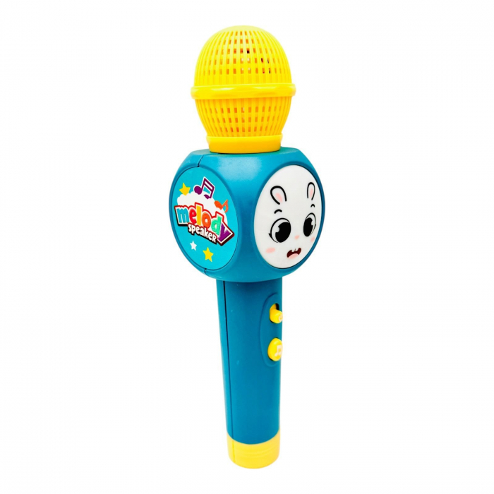 Microfon de jucarie, functie speaker, melodii diverse si lumini, 22.5×6.5×5.5cm, +3ani,   [4]