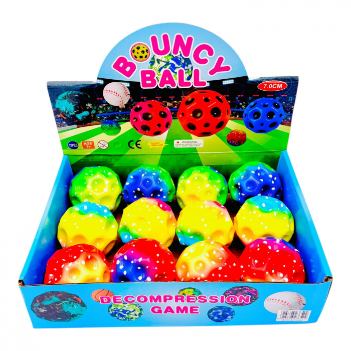 Minge topaitoare Bouncy Ball, multicolor, 7cm, +3ani,   [4]