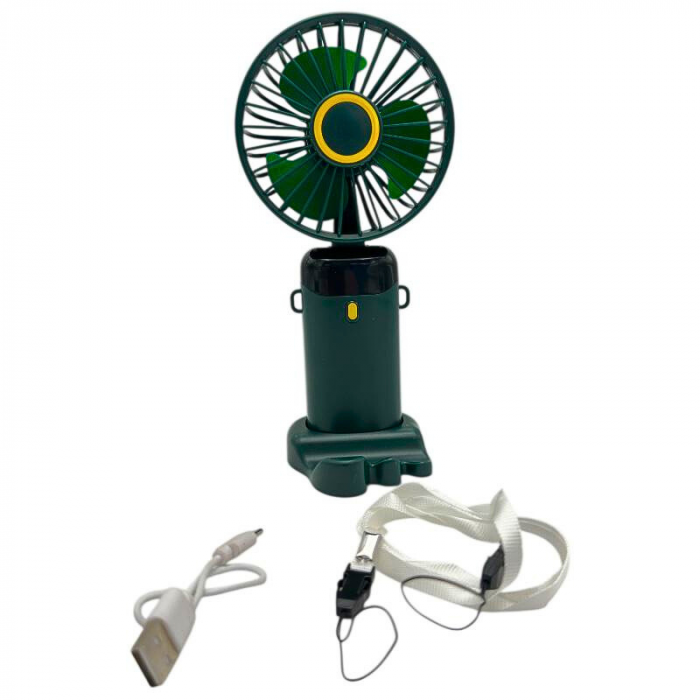 Miniventilator X5 portabil 2.5W cu afisaj LED, alimentare 5V/2A, carcasa ABS/PC, usor si compact,  [7]