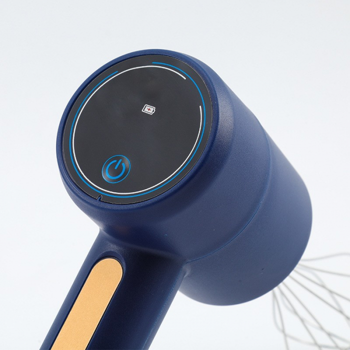 Mixer Electric fara Fir, , pentru Uz Casnic, pentru Oua Smantana Frisca, Maner Plastic, Usor de Utilizat si Depozitat, 3 Accesorii, Albastru Inchis [3]