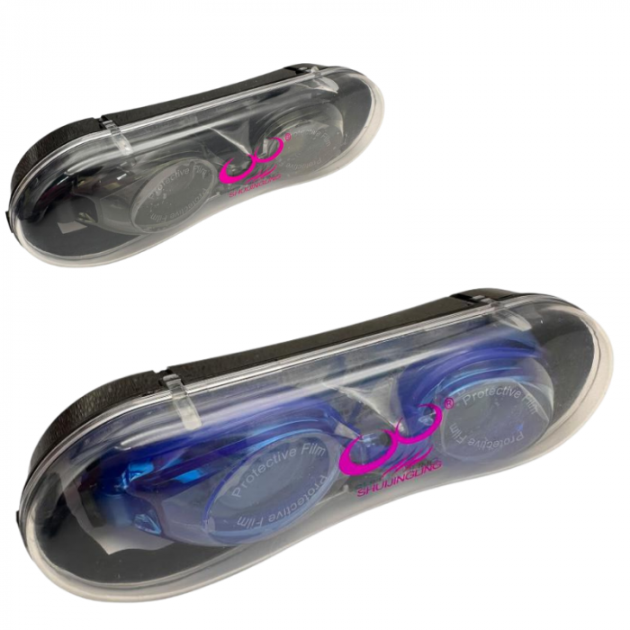 Ochelari de inot SHUIJINGLING cu protectie UV si anti-aburire 14.5x4cm– pentru adulti si copii – ambalaj premium,  [2]