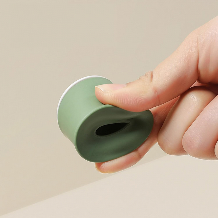 Opritor de Usa, , din Silicon, Model Magicial, cu Prindere de Perete, Anti-Coliziune, 4x 8.5 cm, Verde [2]