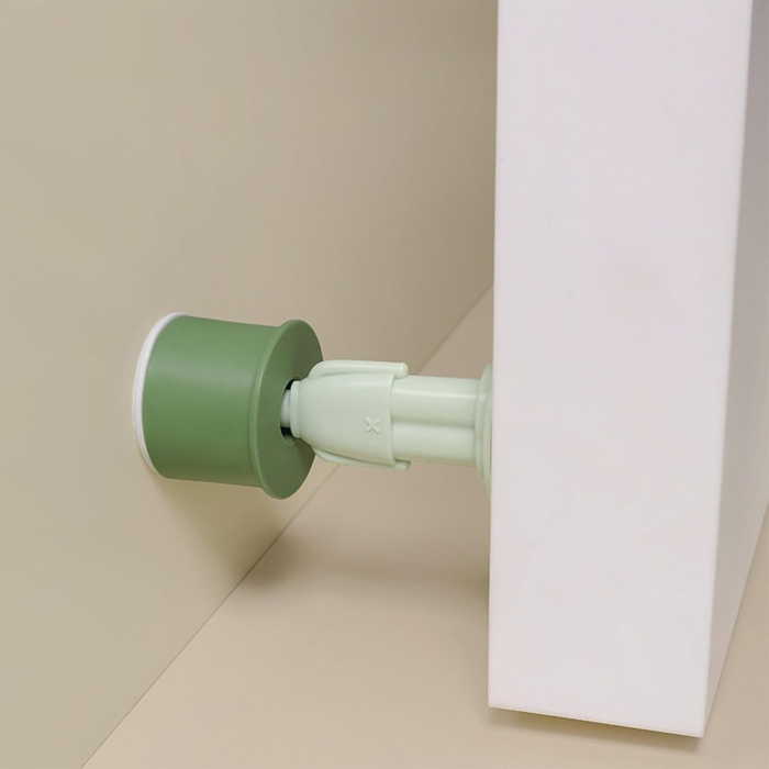 Opritor de Usa, , din Silicon, Model Magicial, cu Prindere de Perete, Anti-Coliziune, 4x 8.5 cm, Verde [5]
