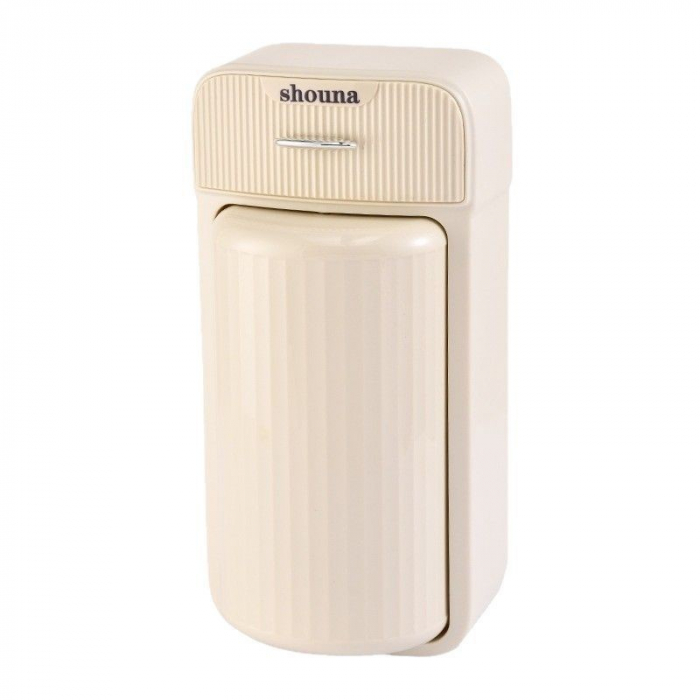 Organizator Baie, , 4 Compartimente si 1 Sertar, Rotire 360 Grade, din PP+PET, 27.5 x 16 x 11 cm, Crem [1]