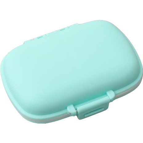 Organizator medicamente, Plastic, 8 compartimente, 0.1 L, Albastru, , 11 x 7 cm [3]