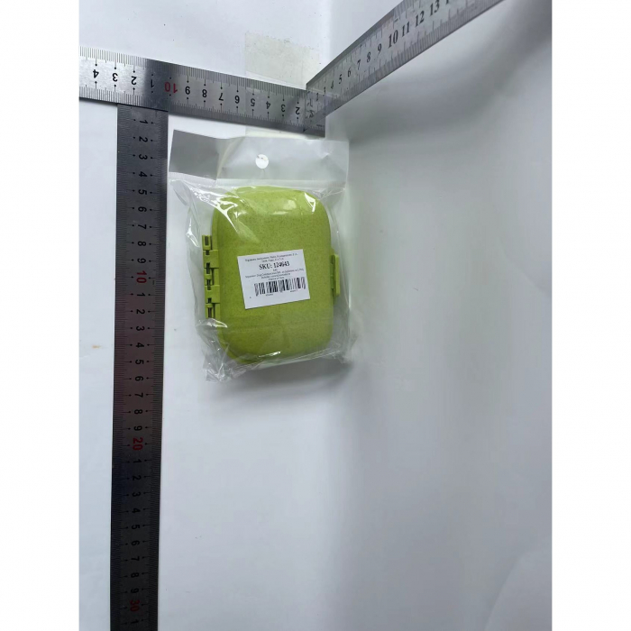 Organizator medicamente, Plastic, 8 compartimente, 0.1 L, Verde, , 11 x 7 cm [6]