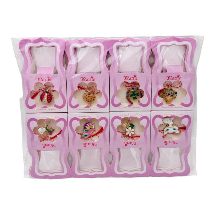 Pachet Avantajos!!! 320 Brose Martisor marime mica, ambalaj deosebit, 11×6.5cm, modele combinate,   [3]