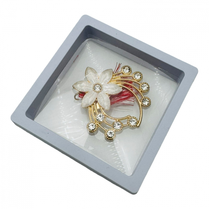 Pachet Avantajos!!! 60 Brose Martisor marime mare, in cutie cu expunere 3D( rosu/alb/negru), 8.5×8.5cm,   [5]