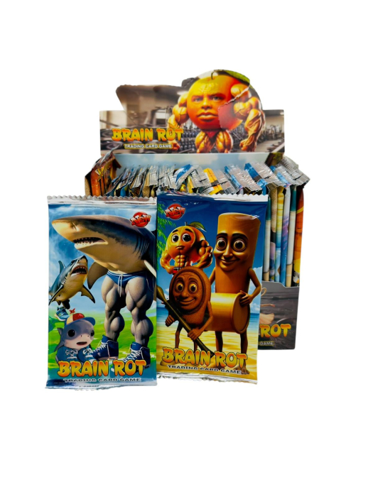 Pachete Carti de Colectie "Brain Rot" – Design Creaturi Amuzante Memes Jocuri [2]